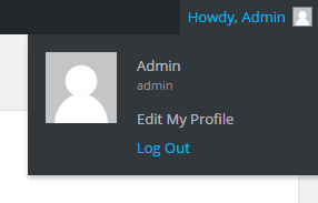 WordPress admin username