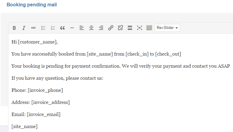 hotelengine update 2.2 - mail template